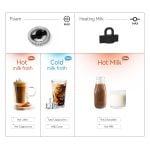HiBREW Milk Frother Frothing Foamer Cold/Hot Latte Cappuccino Chocolate Fully Automatic Milk Warmer Cool Touch M2A 4