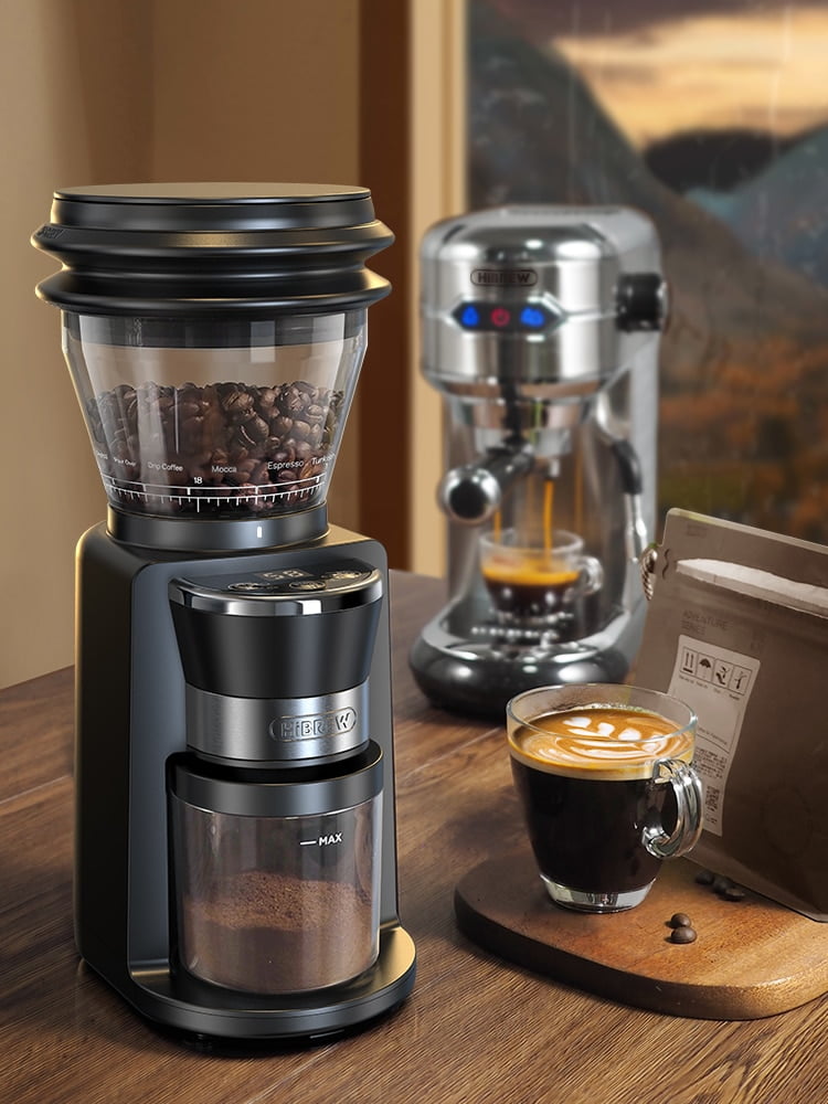 Experience Expert-Level Grinding with HiBREW Automatic Burr Mill Coffee  Grinder -Customizable Grind for Espresso, Drip, and More - AliExpress