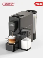 HiBREW Nes Capsule Coffee Machine Automatic Frothed Milk Cappuccino and Latte Espresso Coffee Maker H15 1