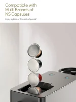 HiBREW Nes Capsule Coffee Machine Automatic Frothed Milk Cappuccino and Latte Espresso Coffee Maker H15 2